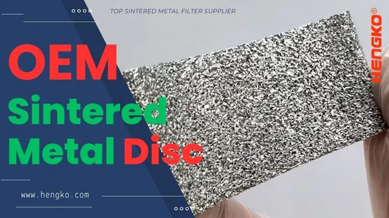 Disque filtrant en acier inoxydable 316L en titane poreux fritté Hengko